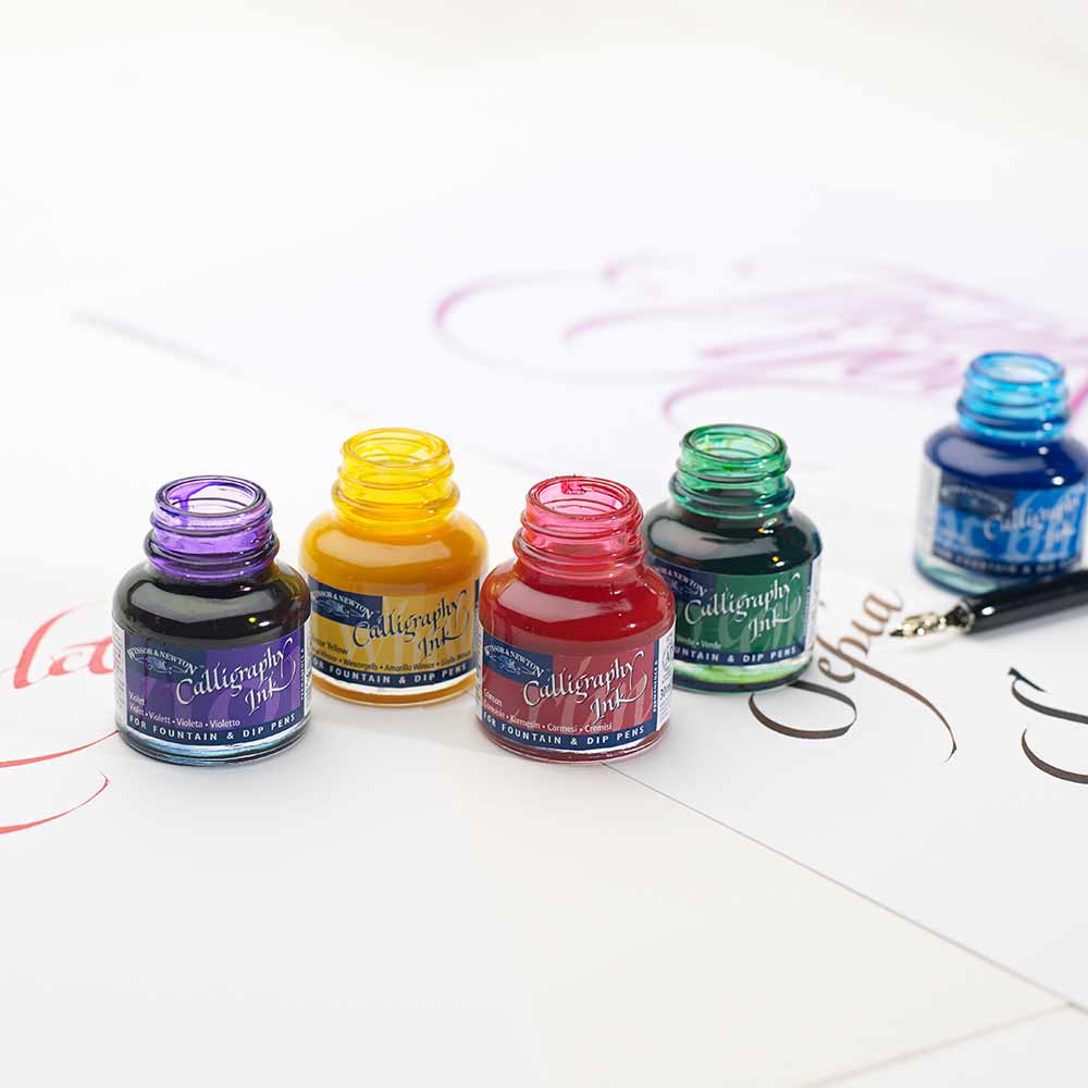 Winsor & Newton Drawing Ink Collection 4'lü Set Canlı Tonlar