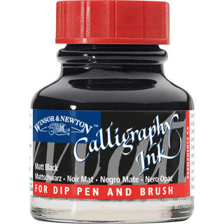 Winsor & Newton Calligraphy Ink 30ml Matt Black 030