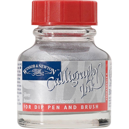 Winsor & Newton Calligraphy Ink 30ml Silver 617