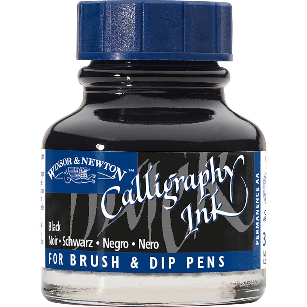 Winsor & Newton Calligraphy Ink 30ml Black 030