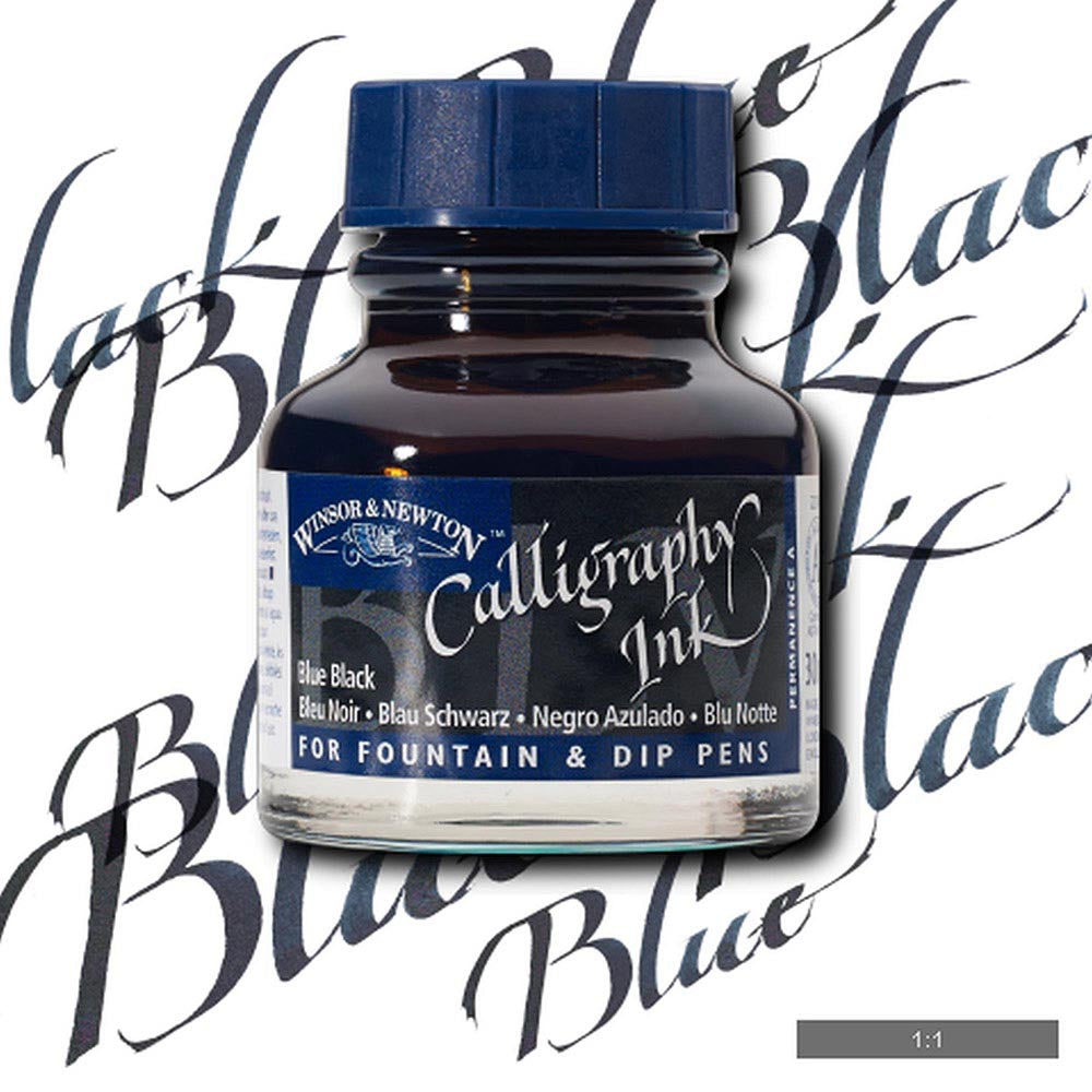Winsor & Newton Calligraphy Ink 30ml Blue Black 034