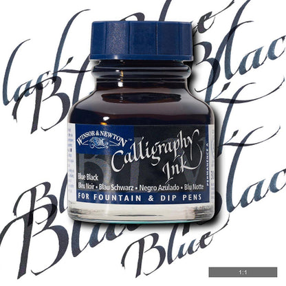 Winsor & Newton Calligraphy Ink 30ml Blue Black 034