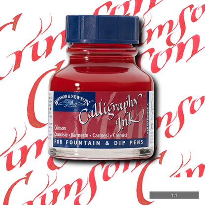 Winsor & Newton Calligraphy Ink 30ml Crimson 203