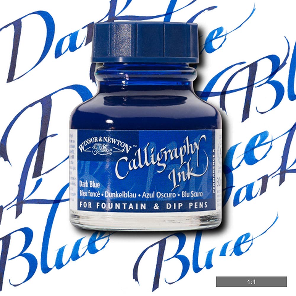 Winsor & Newton Calligraphy Ink 30ml Dark Blue 222