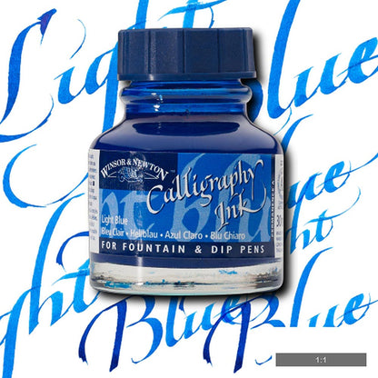 Winsor & Newton Calligraphy Ink 30ml Light Blue 350