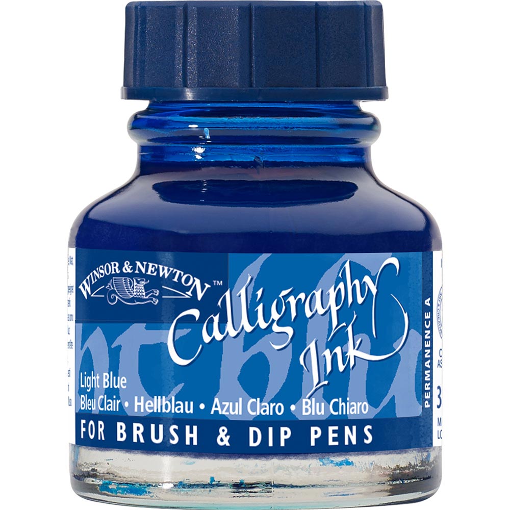 Winsor & Newton Calligraphy Ink 30ml Light Blue 350