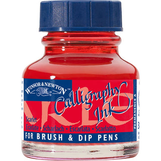 Winsor & Newton Calligraphy Ink 30ml Scarlet 601