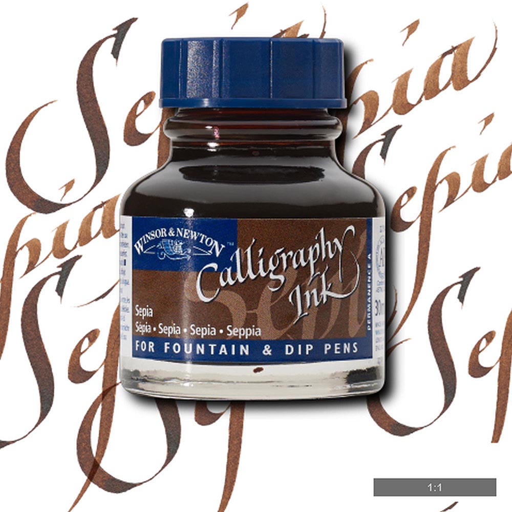 Winsor & Newton Calligraphy Ink 30ml Sepia 609