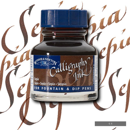 Winsor & Newton Calligraphy Ink 30ml Sepia 609