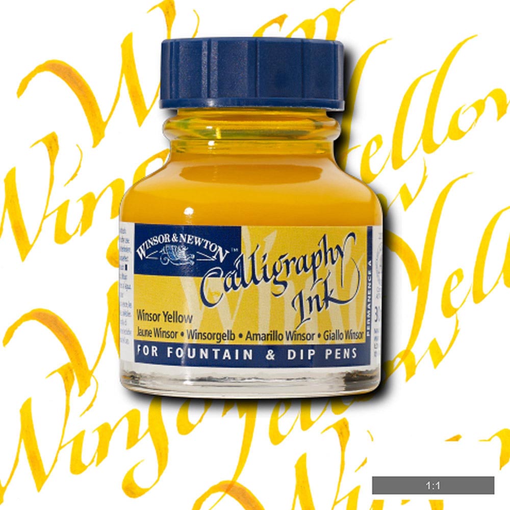 Winsor & Newton Calligraphy Ink 30ml Winsor Yellow 730