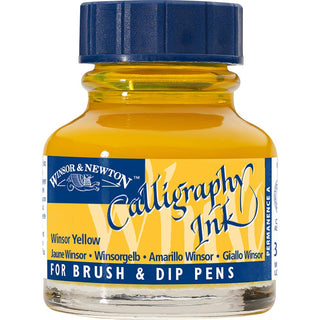 Winsor & Newton Calligraphy Ink 30ml Winsor Yellow 730