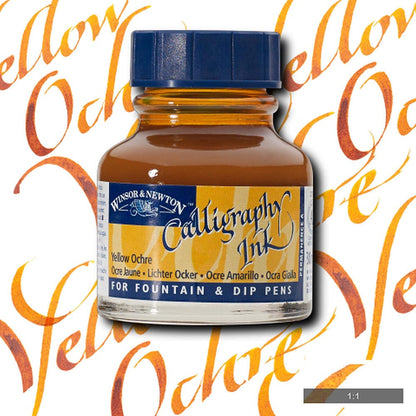 Winsor & Newton Calligraphy Ink 30ml Yellow Ochre 744