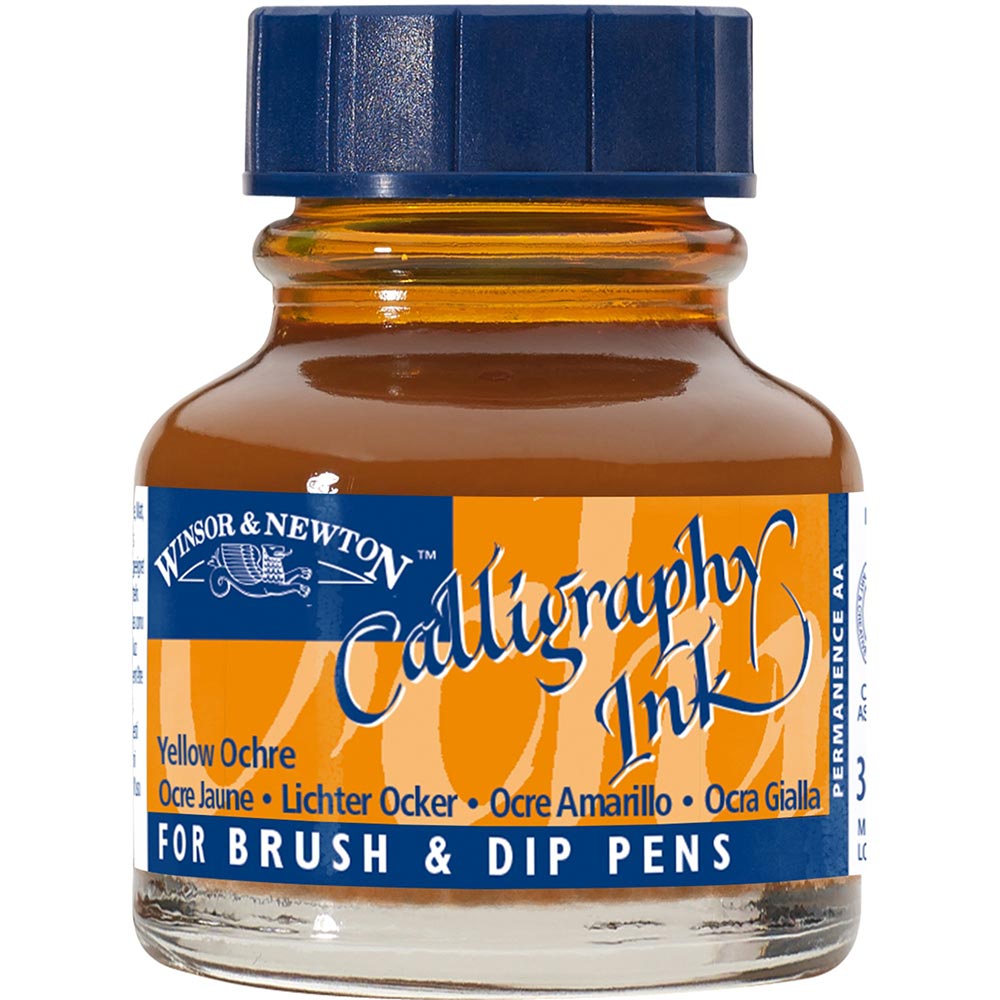 Winsor & Newton Calligraphy Ink 30ml Yellow Ochre 744