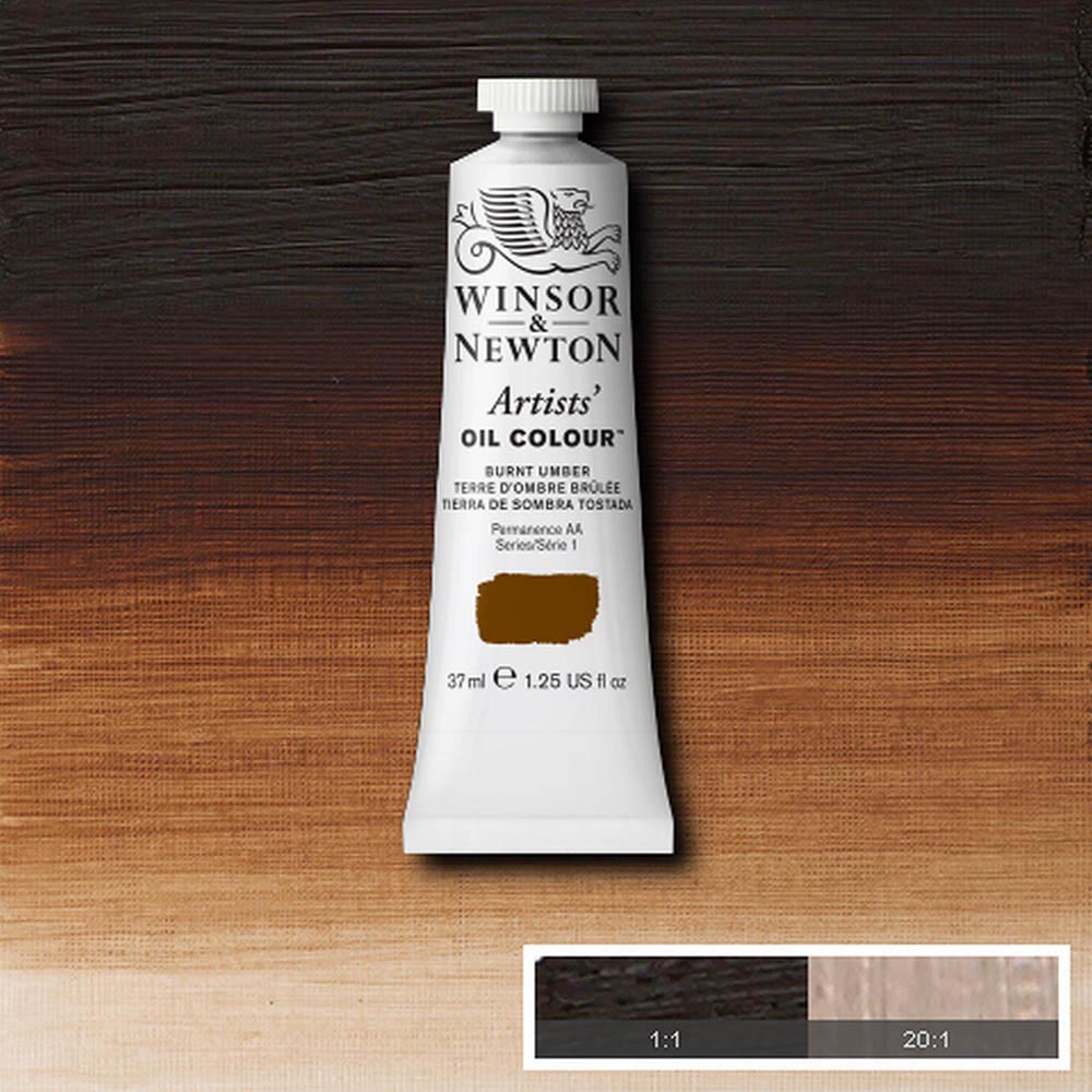 Winsor & Newton Artists' Yağlı Boya 37ml Burnt Umber 076 S.1