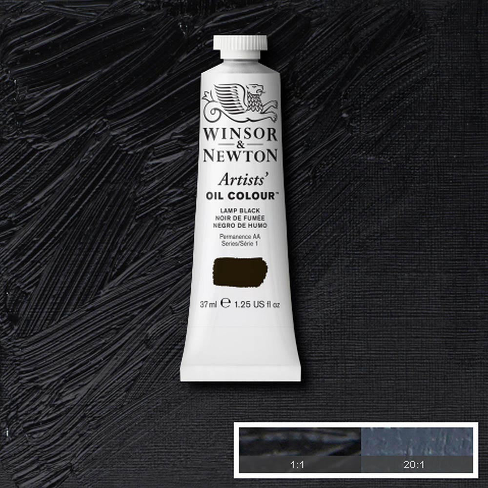 Winsor & Newton Artists' Yağlı Boya 37ml Lamp Black 337 S.1