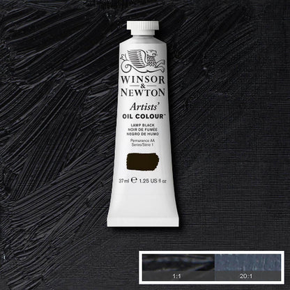 Winsor & Newton Artists' Yağlı Boya 37ml Lamp Black 337 S.1