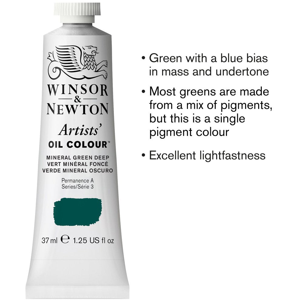 Winsor & Newton Artists' Yağlı Boya 37ml Mineral Green Deep 412 S.3