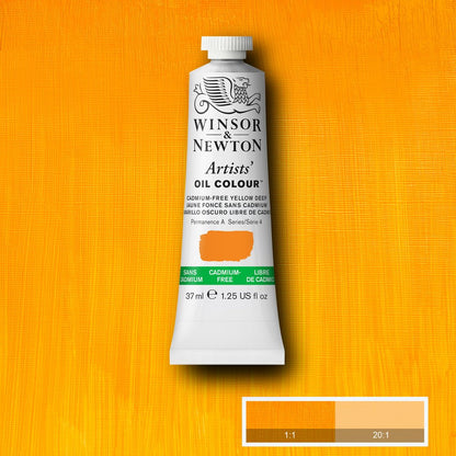 Winsor & Newton Artists' Yağlı Boya 37ml Cadmium-Free Yellow Deep 891 S.4