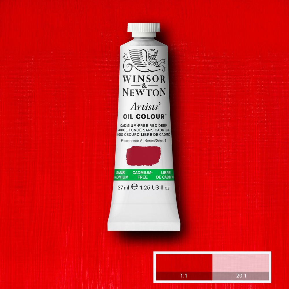 Winsor & Newton Artists' Yağlı Boya 37ml Cadmium-Free Red Deep 895 S.4
