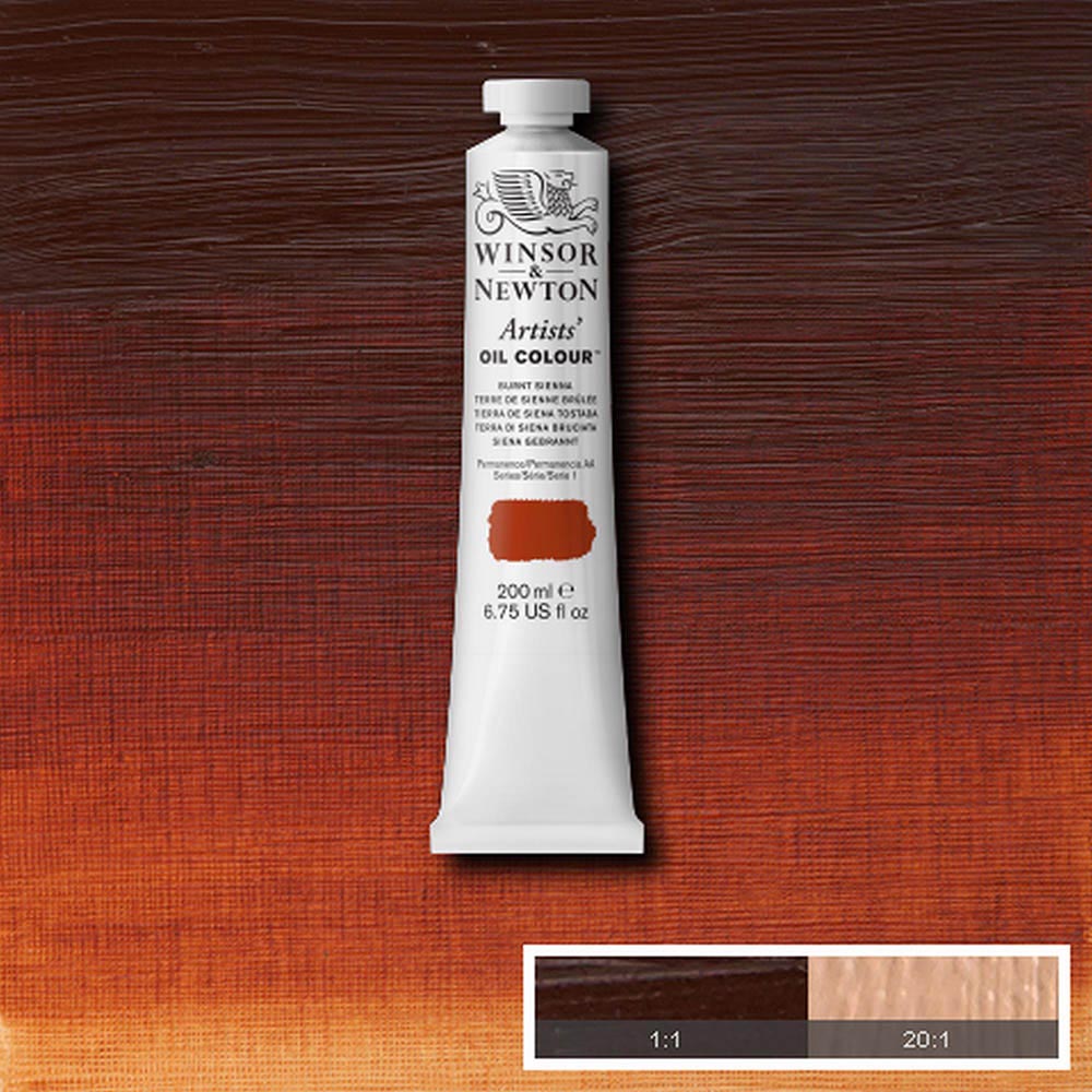 Winsor & Newton Artists' Yağlı Boya 200ml Burnt Sienna 074 S.1