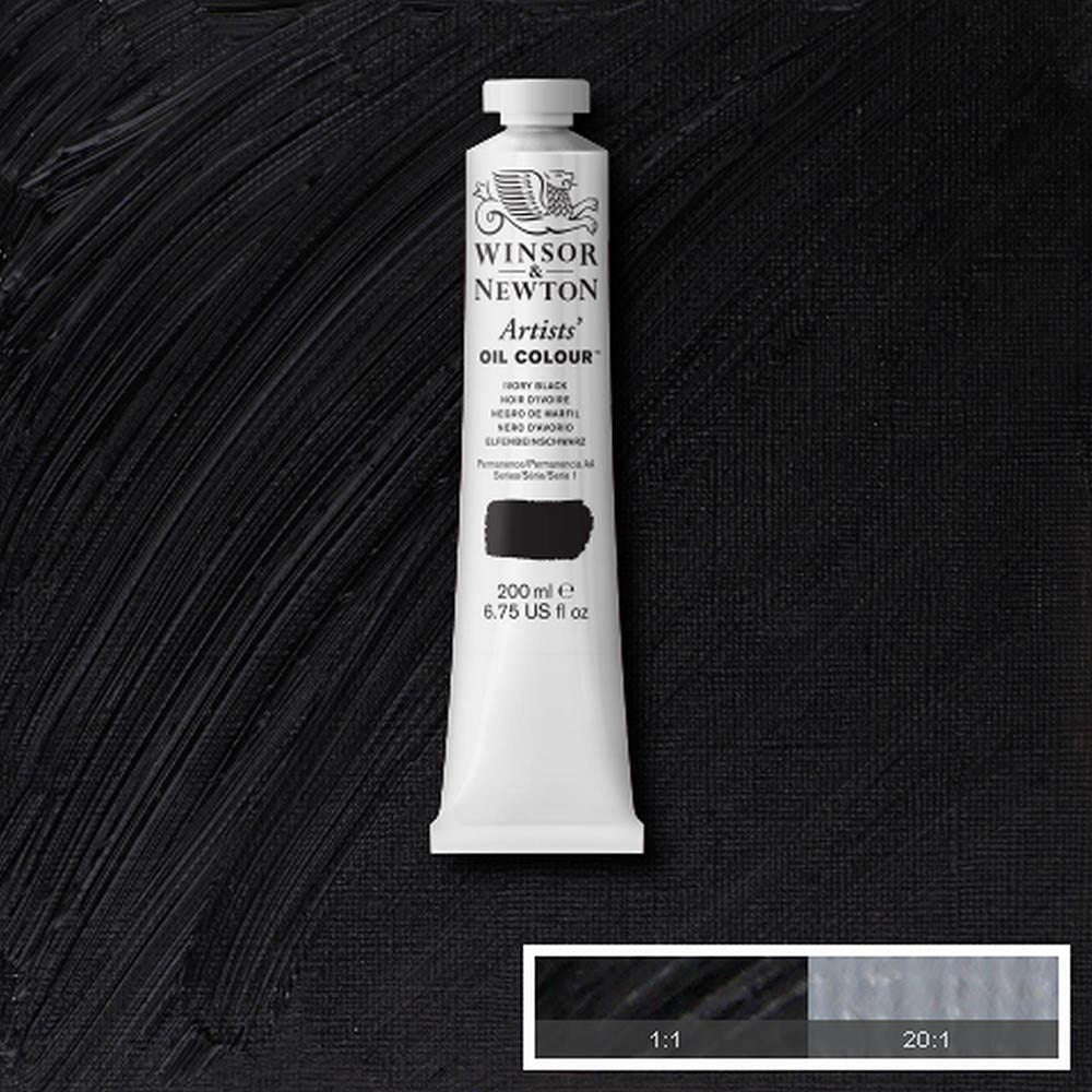 Winsor & Newton Artists' Yağlı Boya 200ml Ivory Black 331 S.1