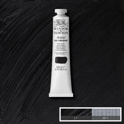 Winsor & Newton Artists' Yağlı Boya 200ml Ivory Black 331 S.1