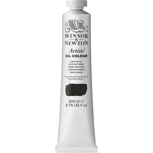 Winsor & Newton Artists' Yağlı Boya 200ml Lamp Black 337 S.1