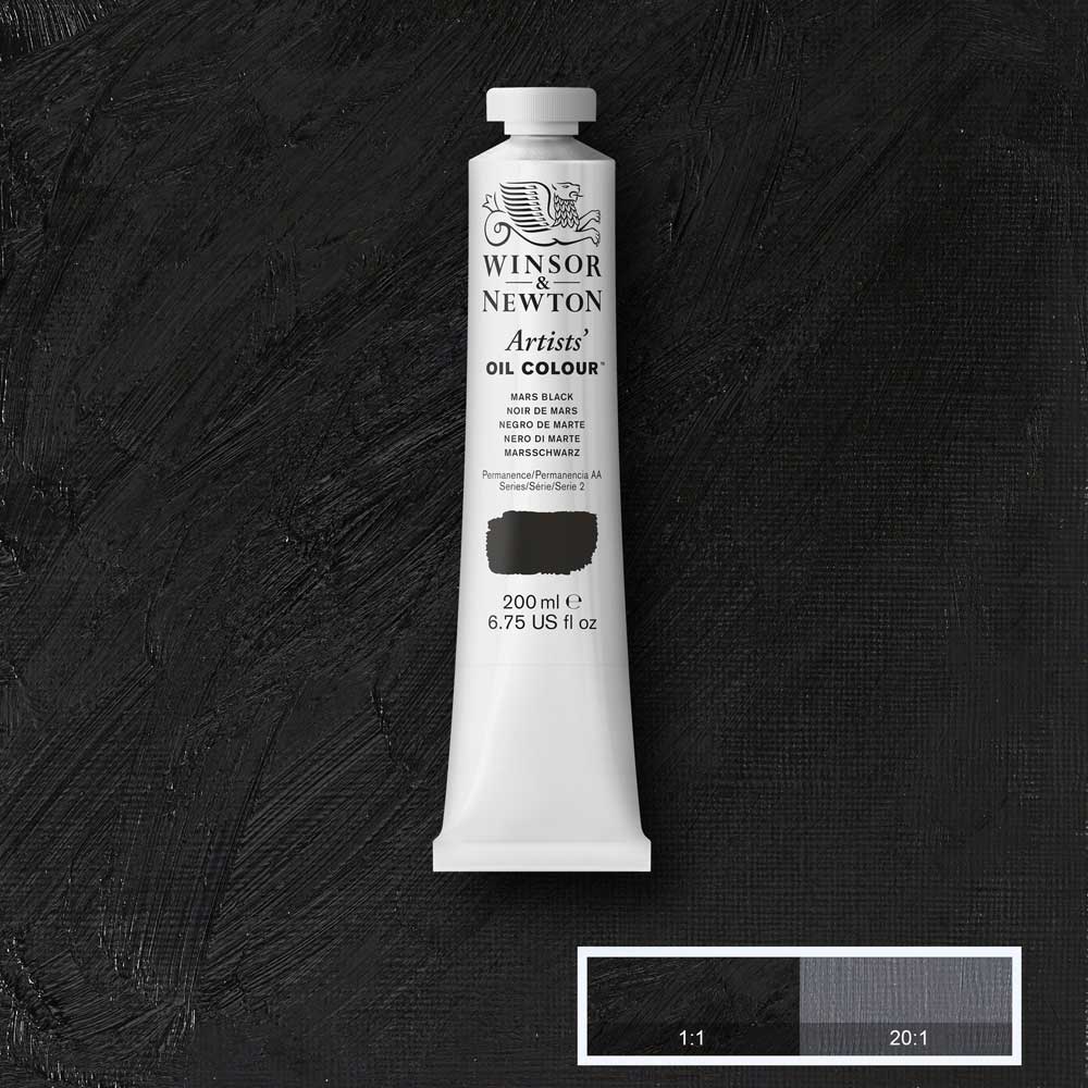 Winsor & Newton Artists' Yağlı Boya 200ml Mars Black 386 S.2