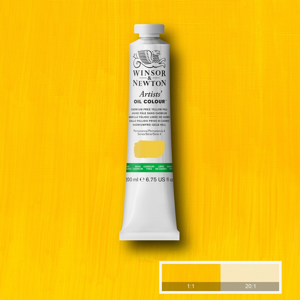Winsor & Newton Artists' Yağlı Boya 200ml Cadmium-Free Yellow Pale 907 S.4