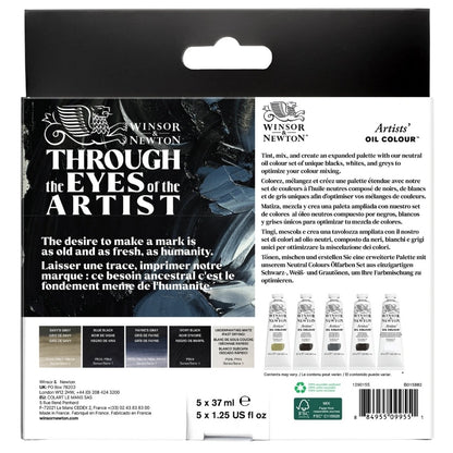 Winsor & Newton Artists Yağlı Boya Neutral Set (5x37ml)