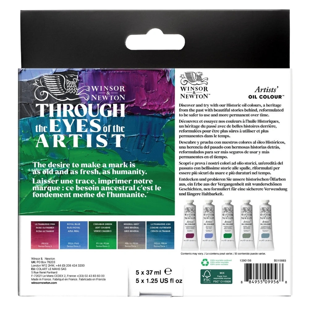 Winsor & Newton Artists Yağlı Boya Historic Set (5x37ml)