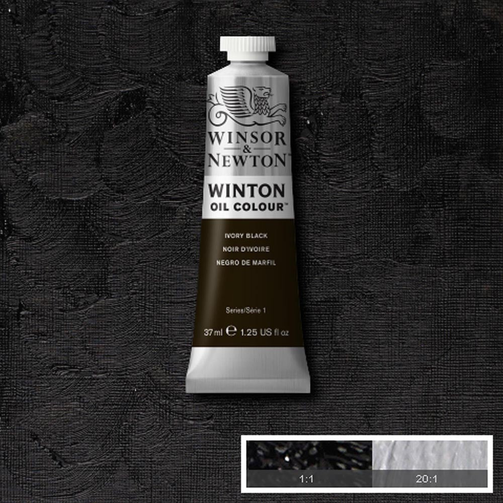 Winsor & Newton Winton Yağlı Boya 37ml Ivory Black 331