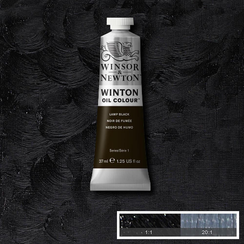 Winsor & Newton Winton Yağlı Boya 37ml Lamp Black 337