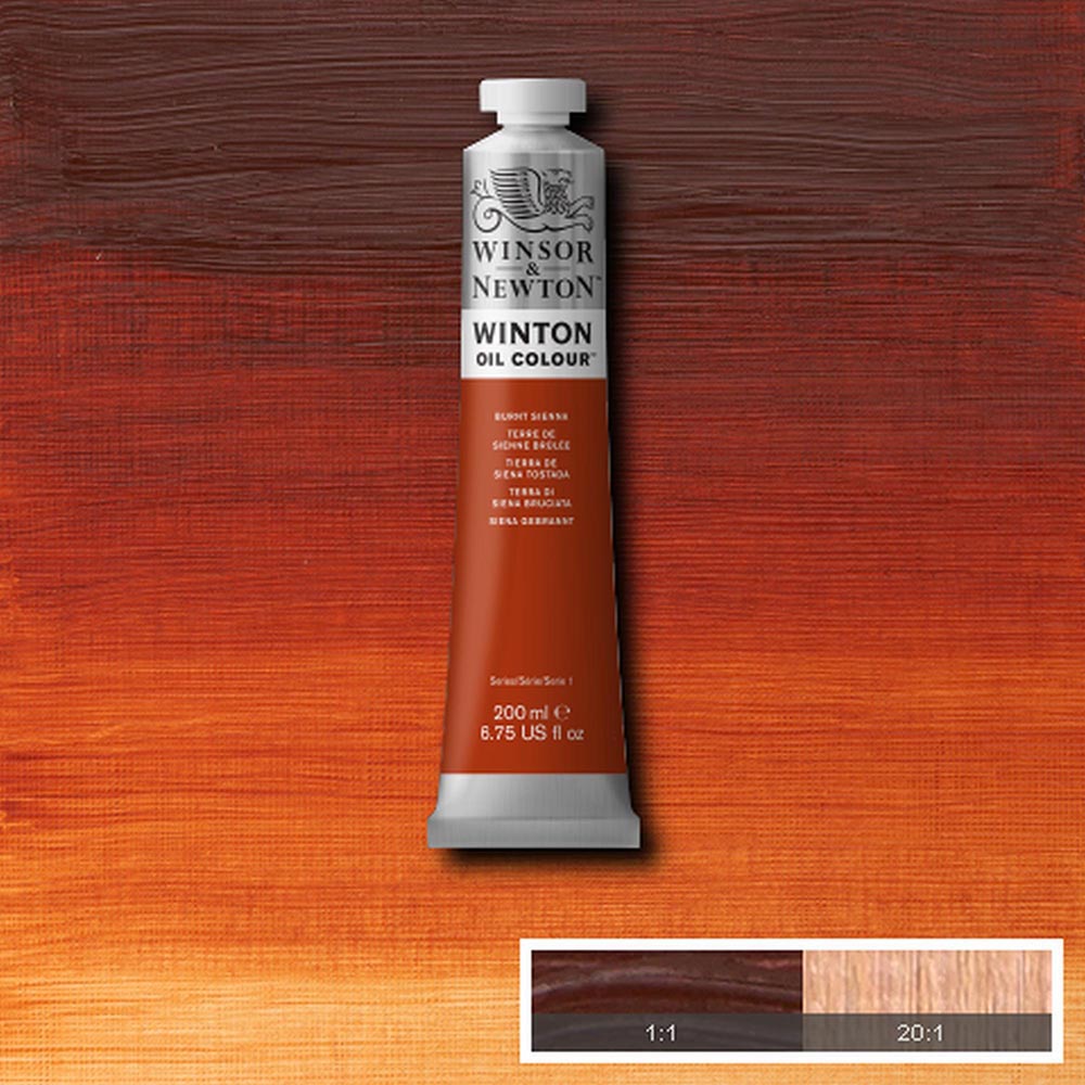 Winsor & Newton Winton Yağlı Boya 200ml Burnt Sienna 074