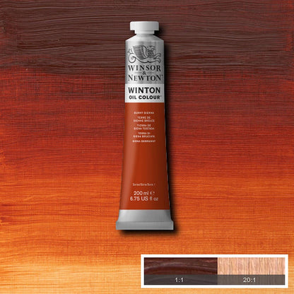 Winsor & Newton Winton Yağlı Boya 200ml Burnt Sienna 074
