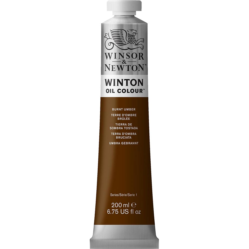 Winsor & Newton Winton Yağlı Boya 200ml Burnt Umber 076