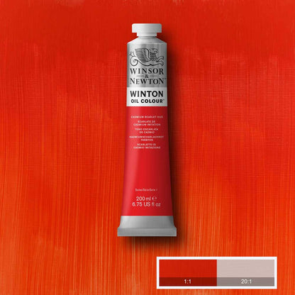 Winsor & Newton Winton Yağlı Boya 200ml Cadmium Scarlet Hue 107