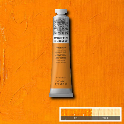 Winsor & Newton Winton Yağlı Boya 200ml Cadmium Yellow Deep Hue 115
