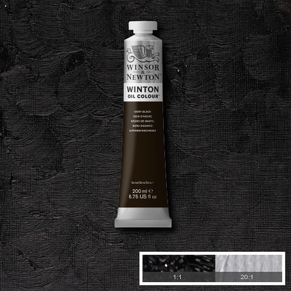 Winsor & Newton Winton Yağlı Boya 200ml Ivory Black 331