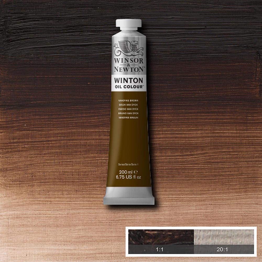 Winsor & Newton Winton Yağlı Boya 200ml Vandyke Brown 676