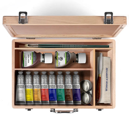 Winsor & Newton Winton Yağlı Boya Wooden Set (Ahşap Kutulu 8 x 37ml)