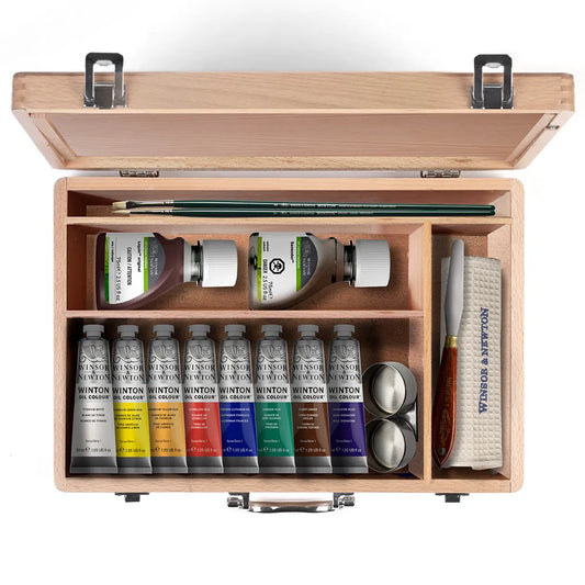 Winsor & Newton Winton Yağlı Boya Wooden Set (Ahşap Kutulu 8 x 37ml)