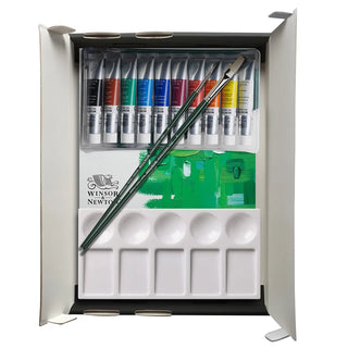 Winsor & Newton Winton Yağlı Boya Seti (10 x 12ml Yağlı Boya Seti + Fırça + Bloknot + Palet)