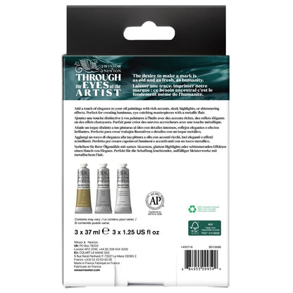 Winsor & Newton Winton Yağlı Boya Metallic Set 3x37ml Tüp