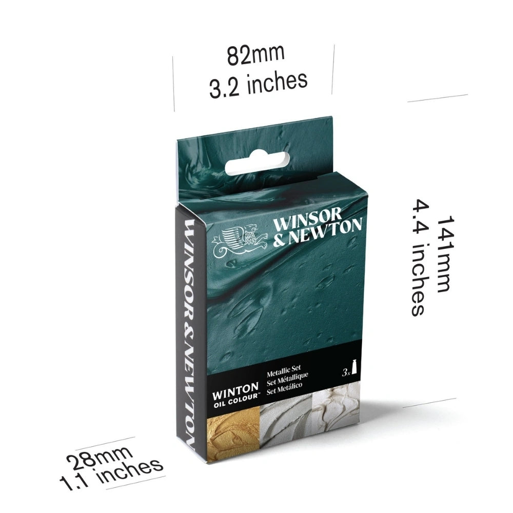 Winsor & Newton Winton Yağlı Boya Metallic Set 3x37ml Tüp