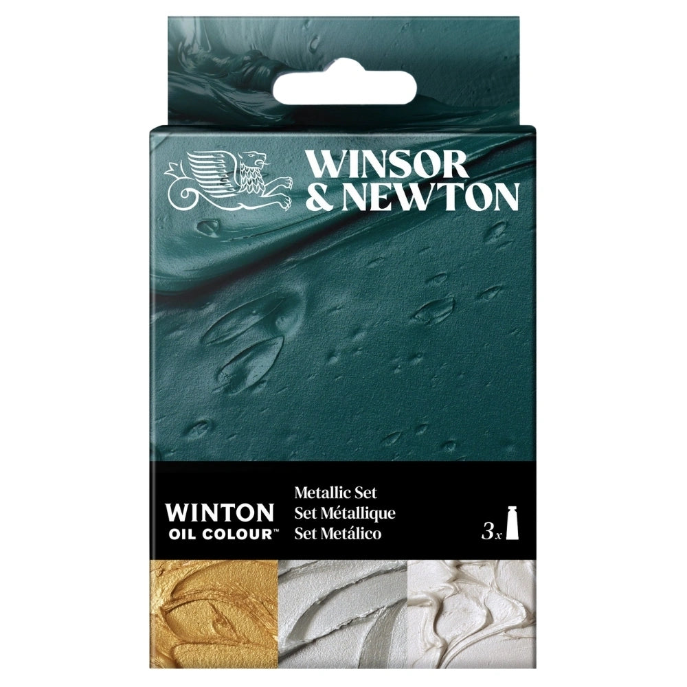Winsor & Newton Winton Yağlı Boya Metallic Set 3x37ml Tüp