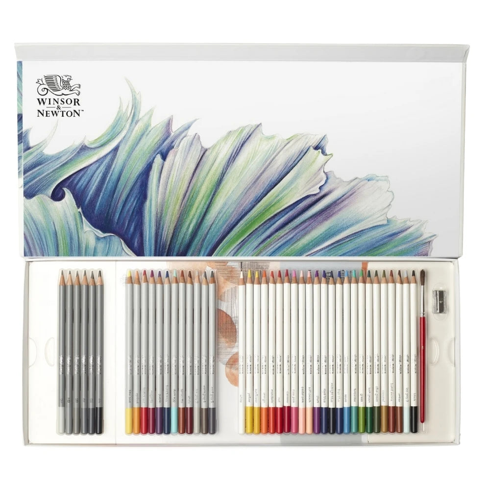 Winsor & Newton 45'li Boya Kalemi Seti Karışık - Karton Kutulu