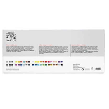 Winsor & Newton 45'li Boya Kalemi Seti Karışık - Karton Kutulu