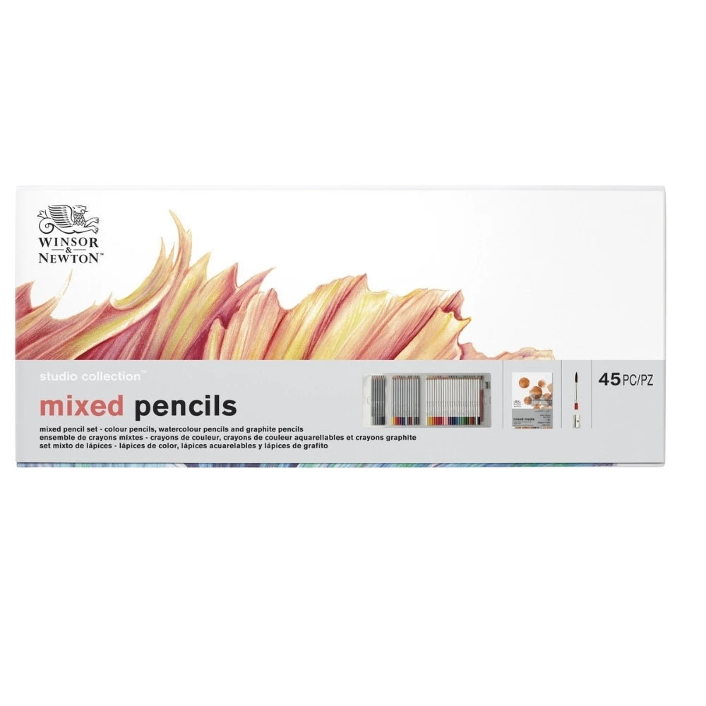 Winsor & Newton 45'li Boya Kalemi Seti Karışık - Karton Kutulu