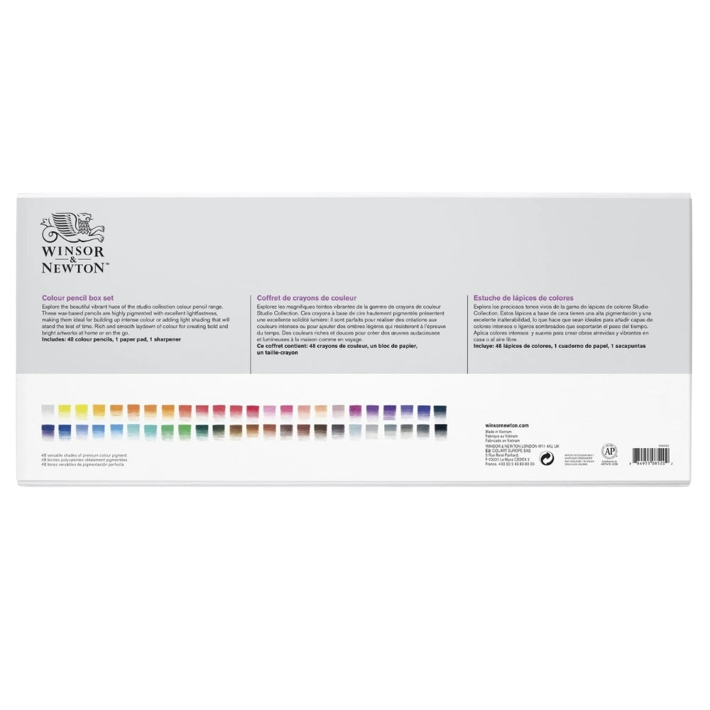 Winsor&Newton Studio Collection 50'li Renkli Kalem Seti - Karton Kutulu